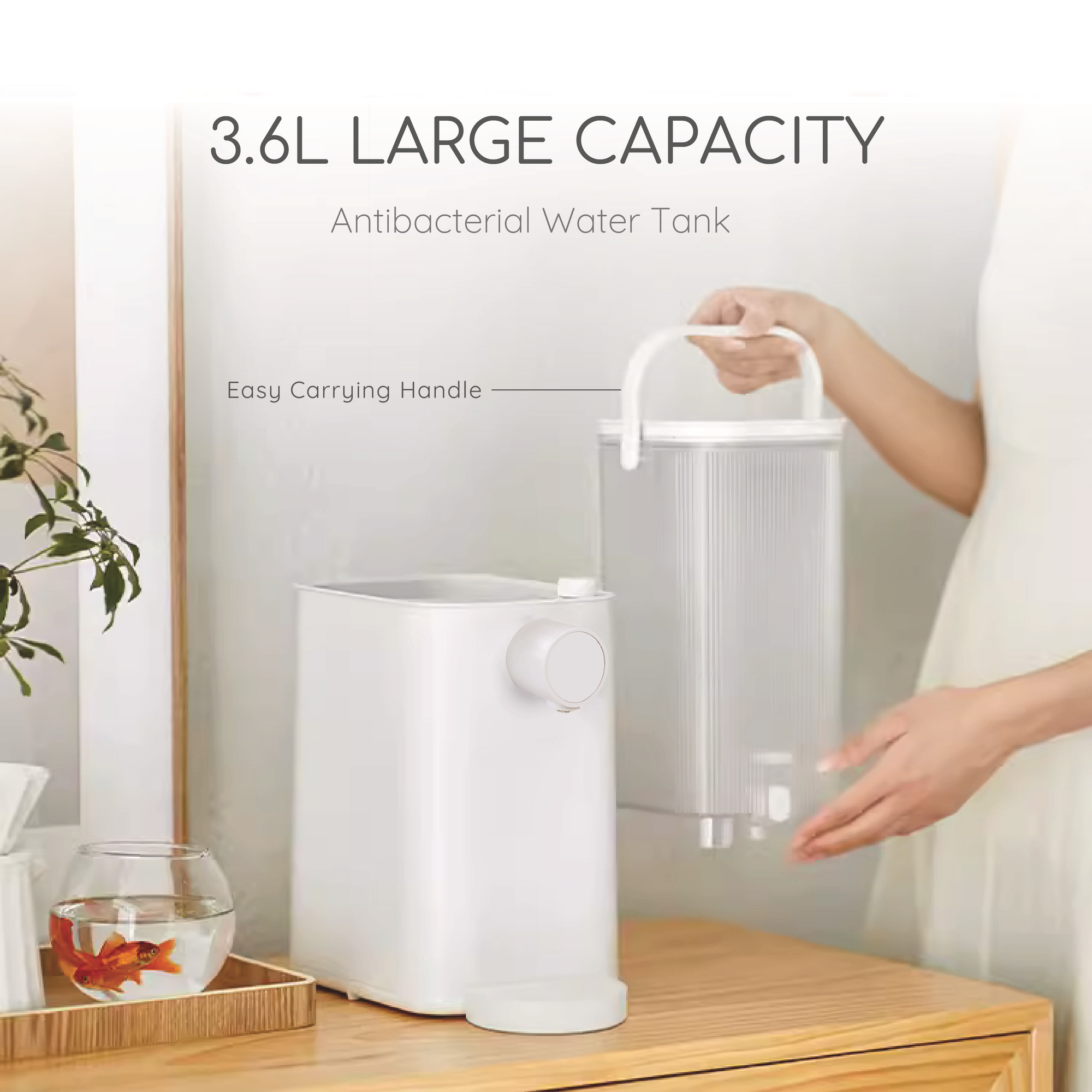 3.6L Filtered Instant Hot Water Dispenser | 99°C Instant Boil | Plug and Play