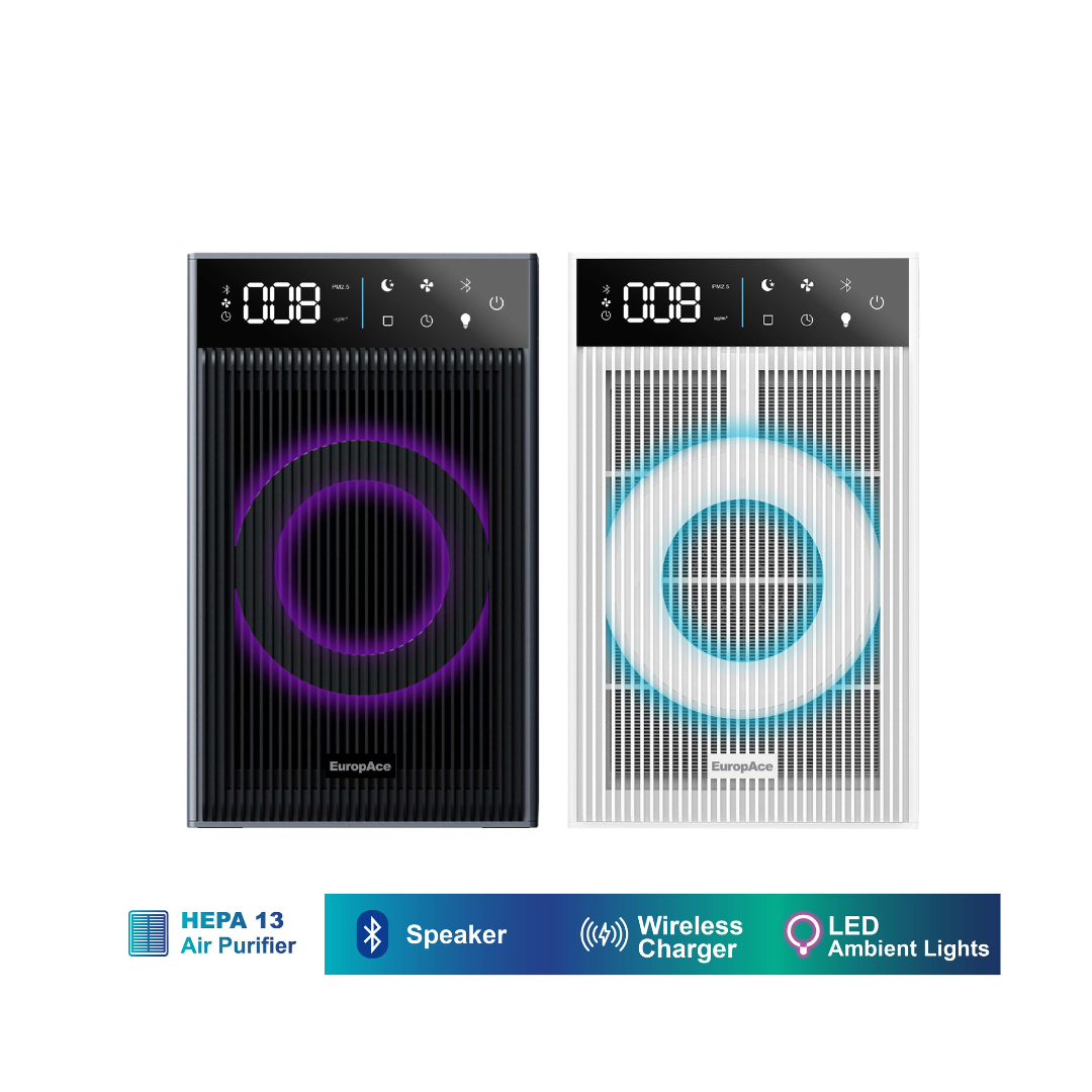 PLAY Series Air Purifier (4-IN-1) | Bluetooth Speaker, Wireless Phone Charger, AromaTherapy Feature