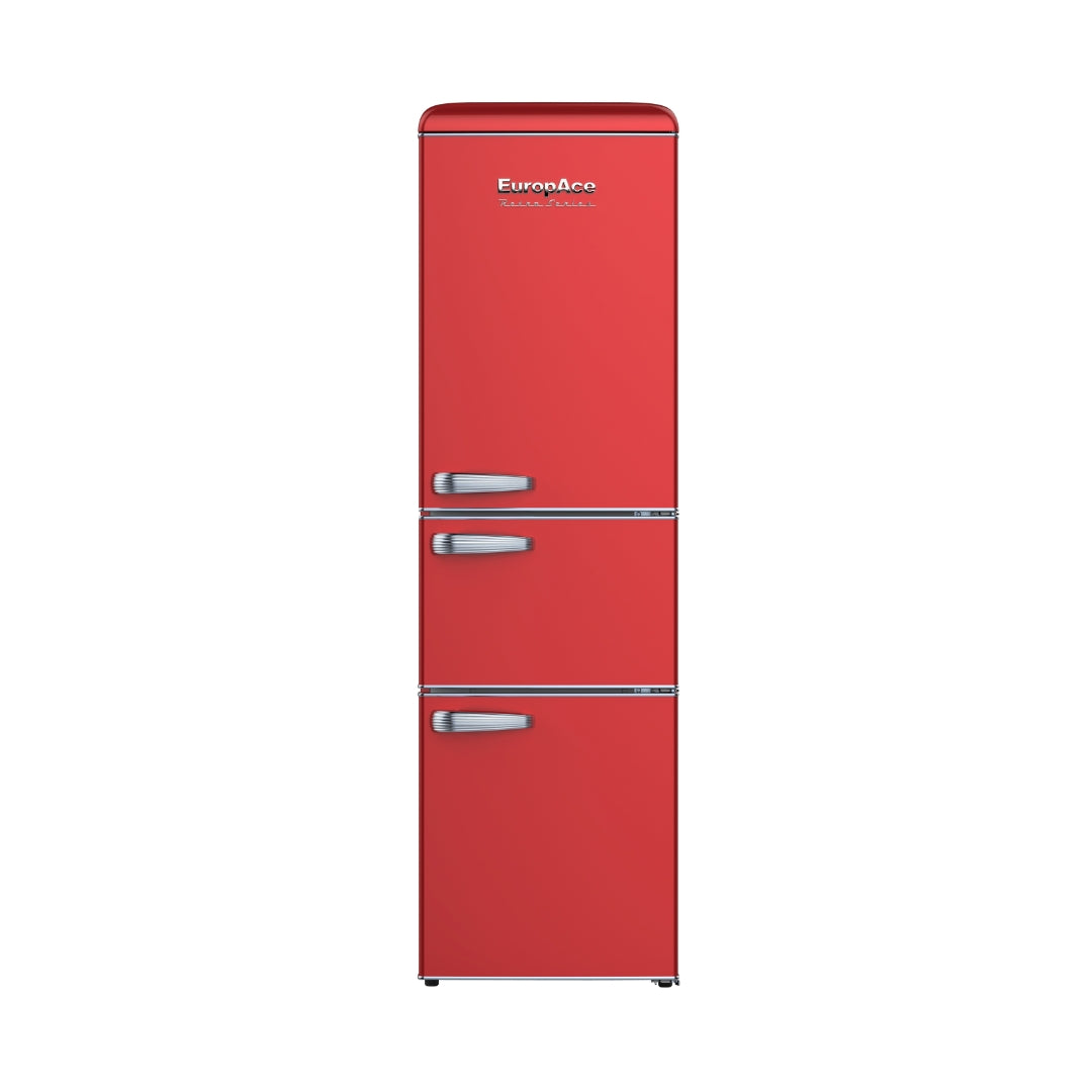 256L Retro Bottom Mount 3-Door Fridge | Inverter, No-Frost, VersaZone