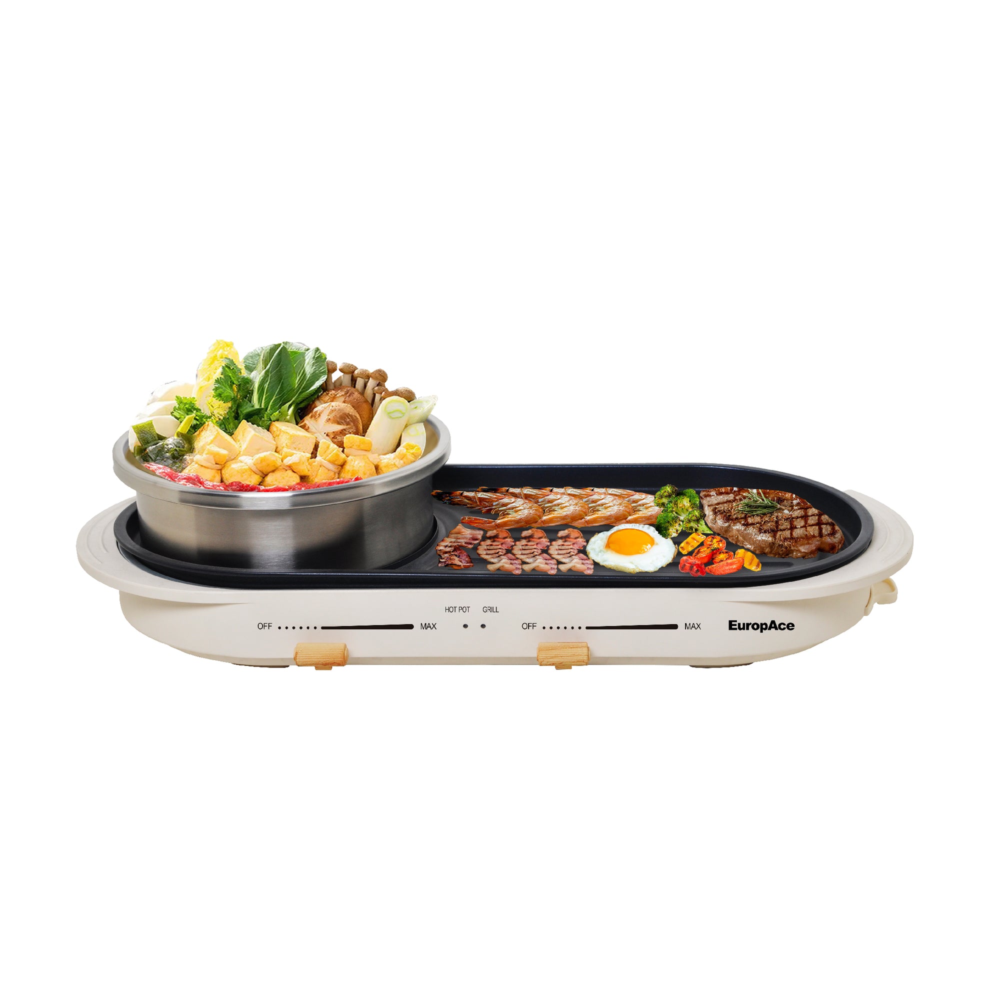 3L Hotpot with Non-Stick Grill