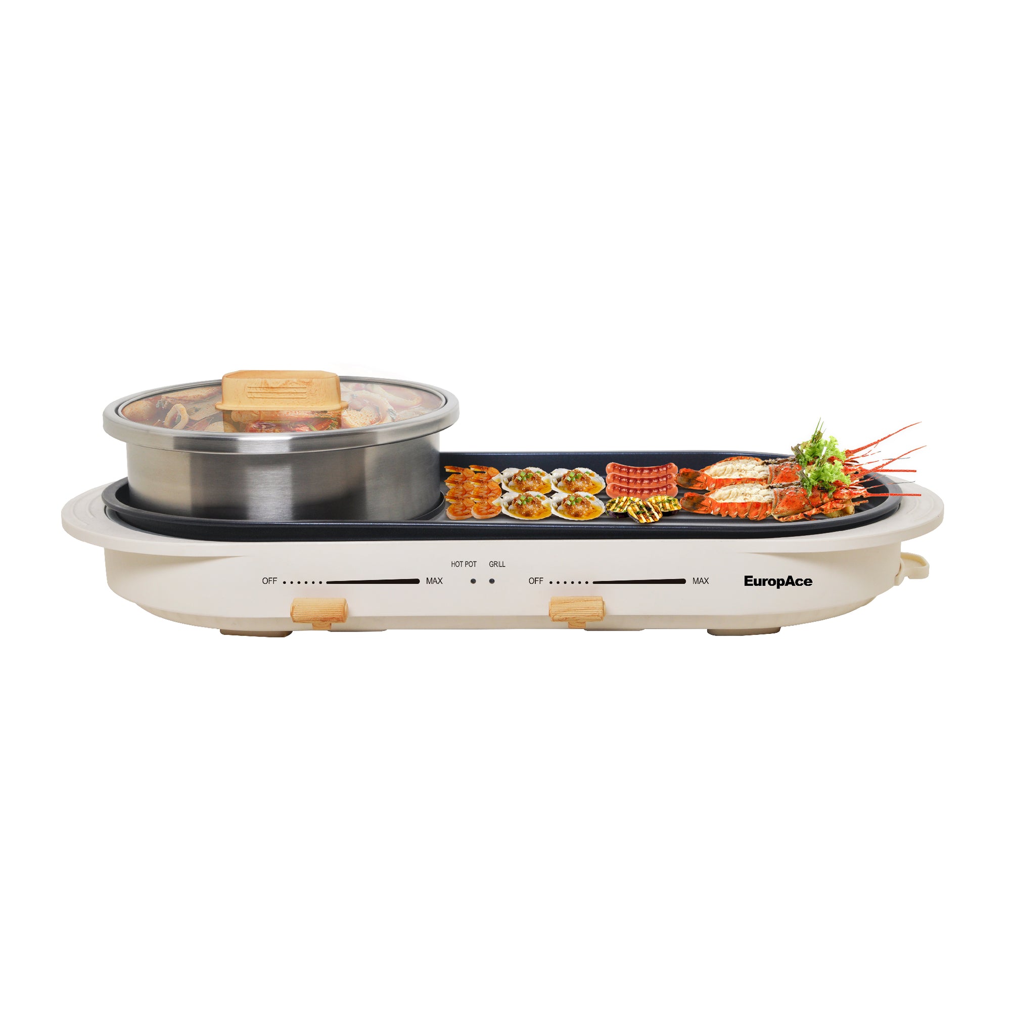 3L Hotpot with Non-Stick Grill