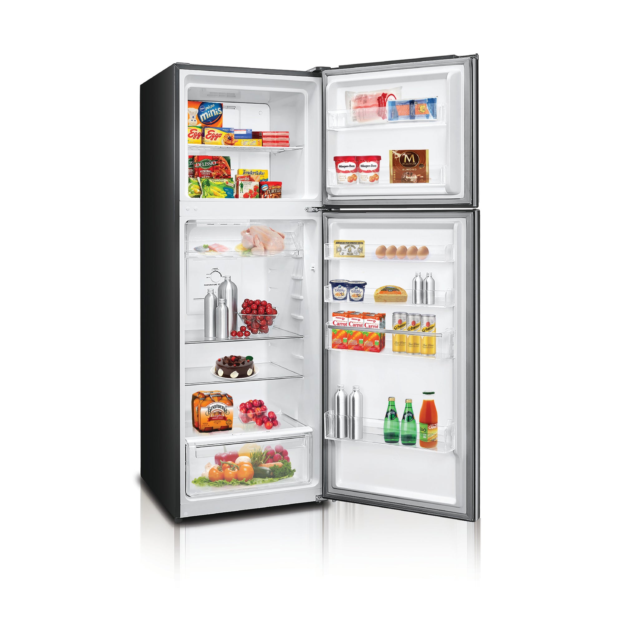 360L Top Mount 2-Door Fridge | Inverter, No-Frost, Reversible Door