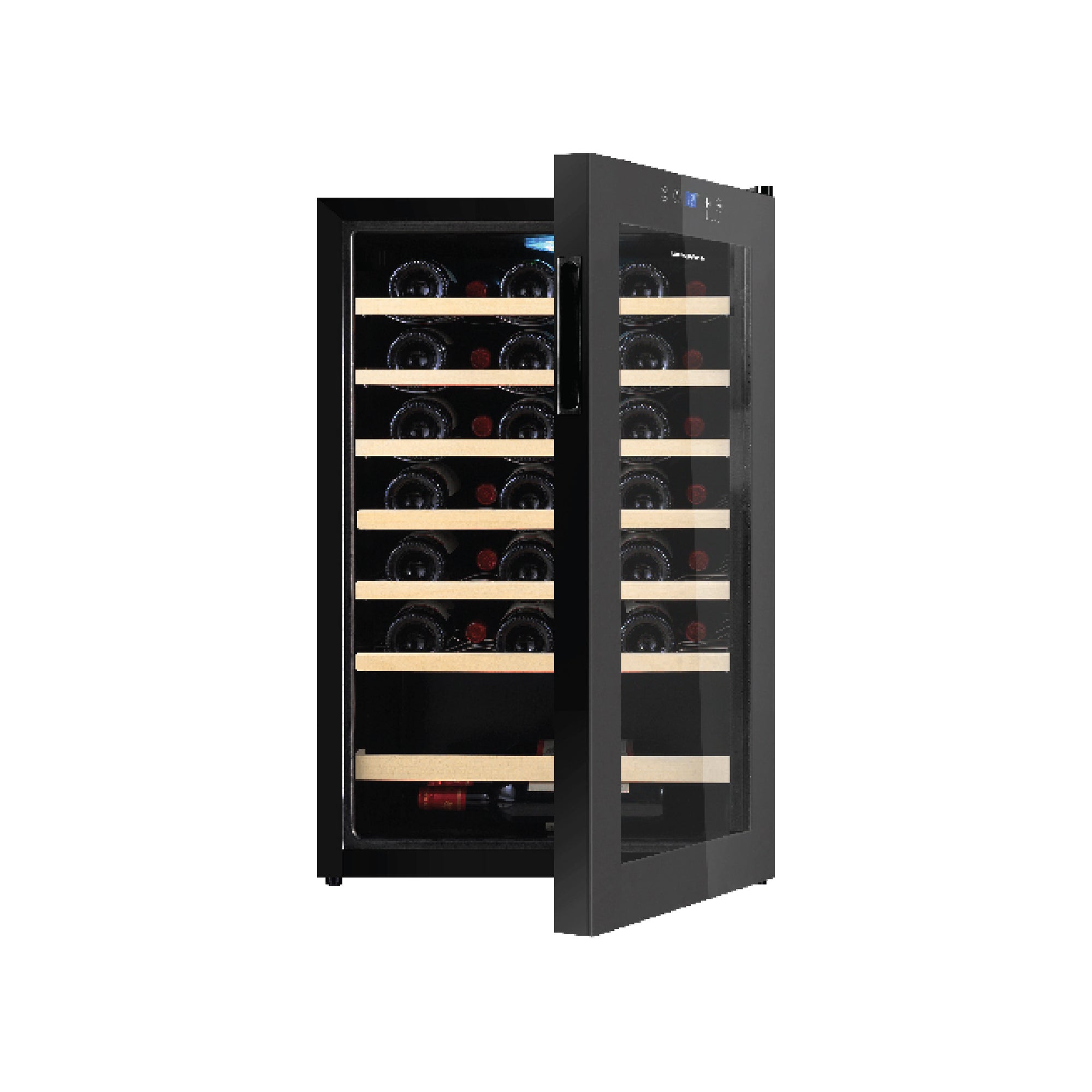 48 Bottles Wine Chiller | 3 Layered Anti-UV Glass, Beechwood Shelves