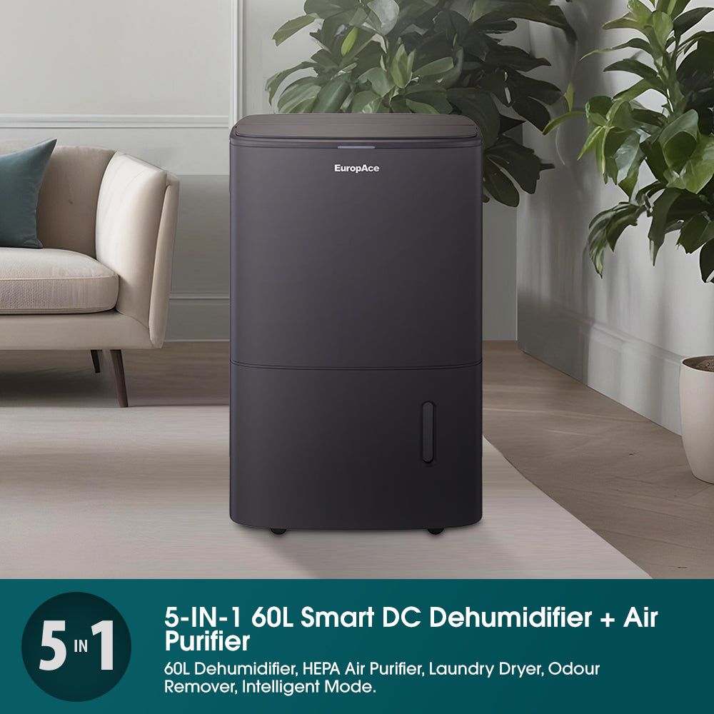 60L Smart &amp; Intelligent DC Dehumidifier + Standalone HEPA Air Purifier | 3Y Full Warranty