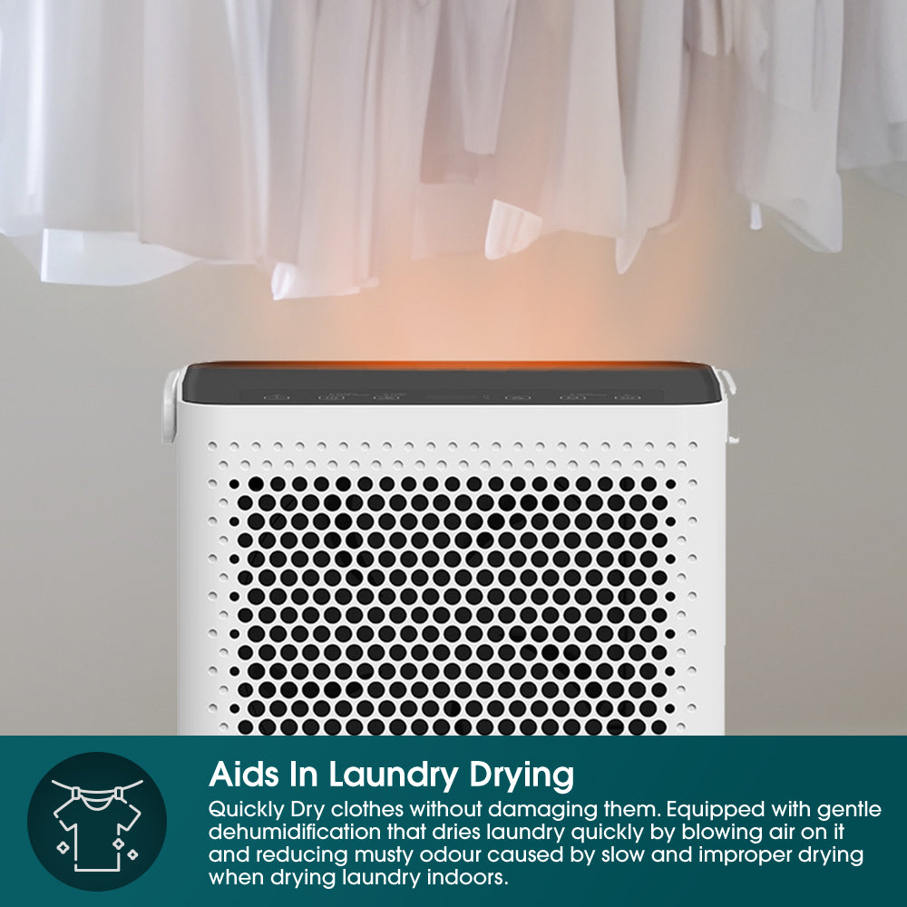 12L Compact Smart Dehumidifier + Odour Remover + Laundry Dryer (3-in-1 | Online Exclusive)