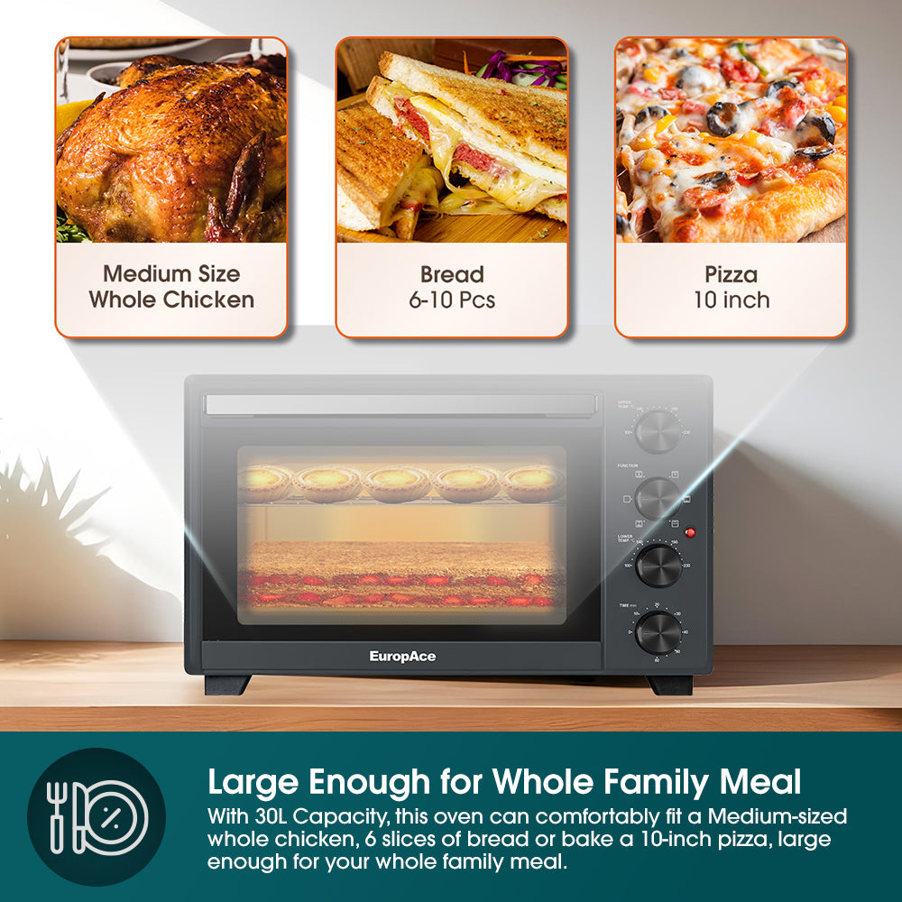 30L Electric Convection Oven with Rotisserie