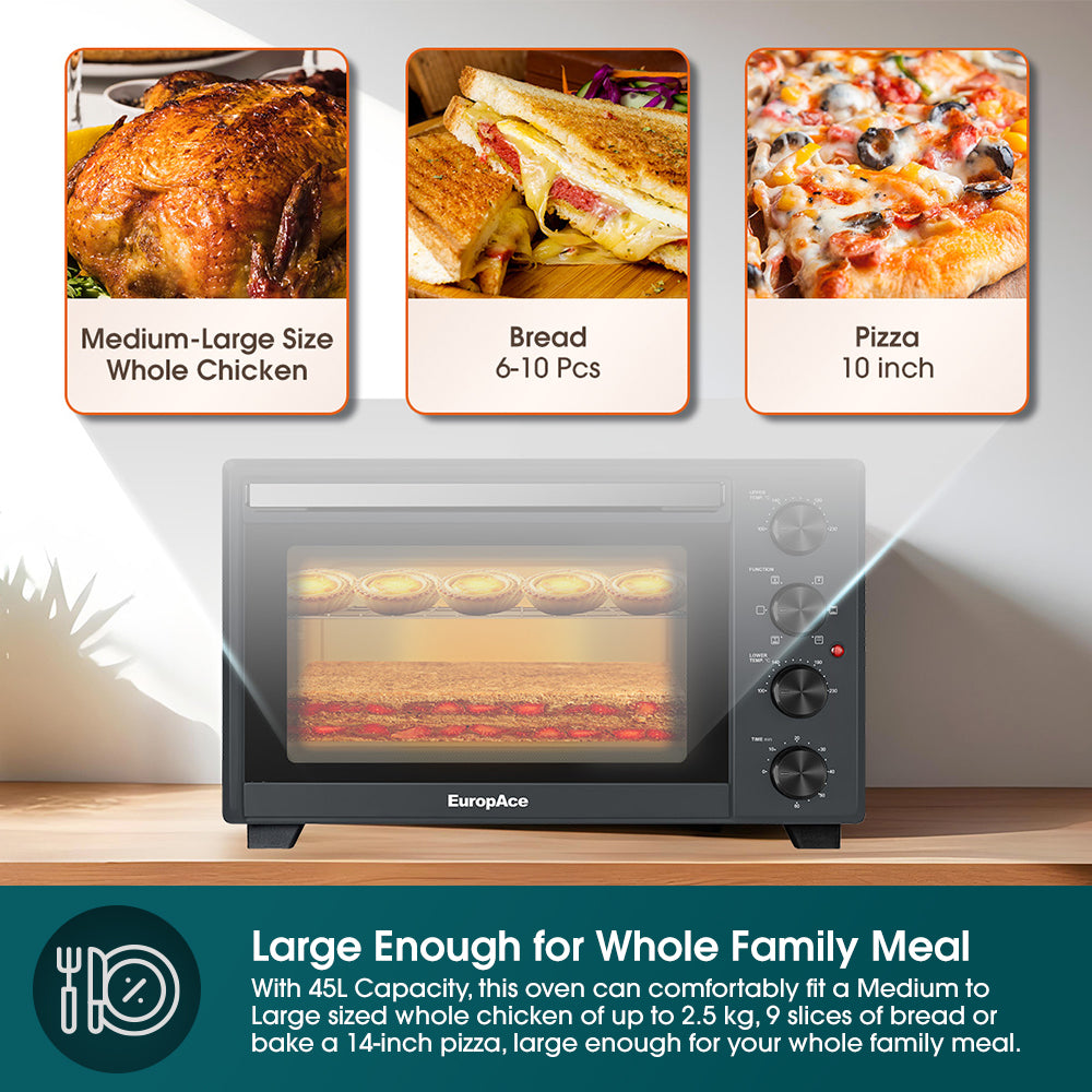 45L Electric Convection Oven with Rotisserie